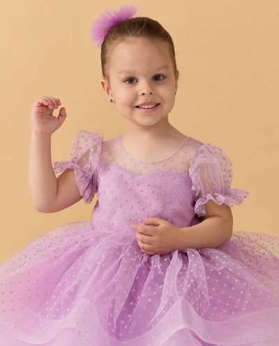 Polly The Polka Dot Dress (Purple)